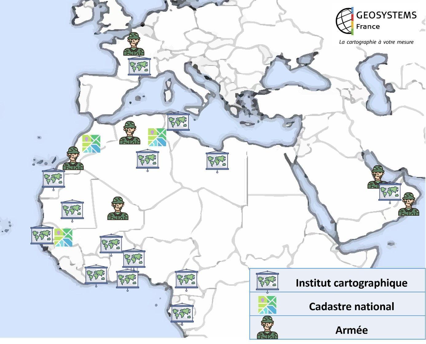 Les projets de GEOSYSTEMS France à travers le monde